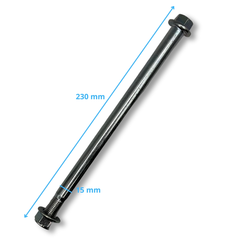 eje de 15mm largo 230 mm